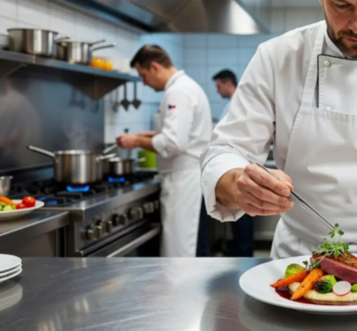Šéfkuchař OFFLINE ZABAVA HUB připravuje moderní gastronomii z čerstvých surovin